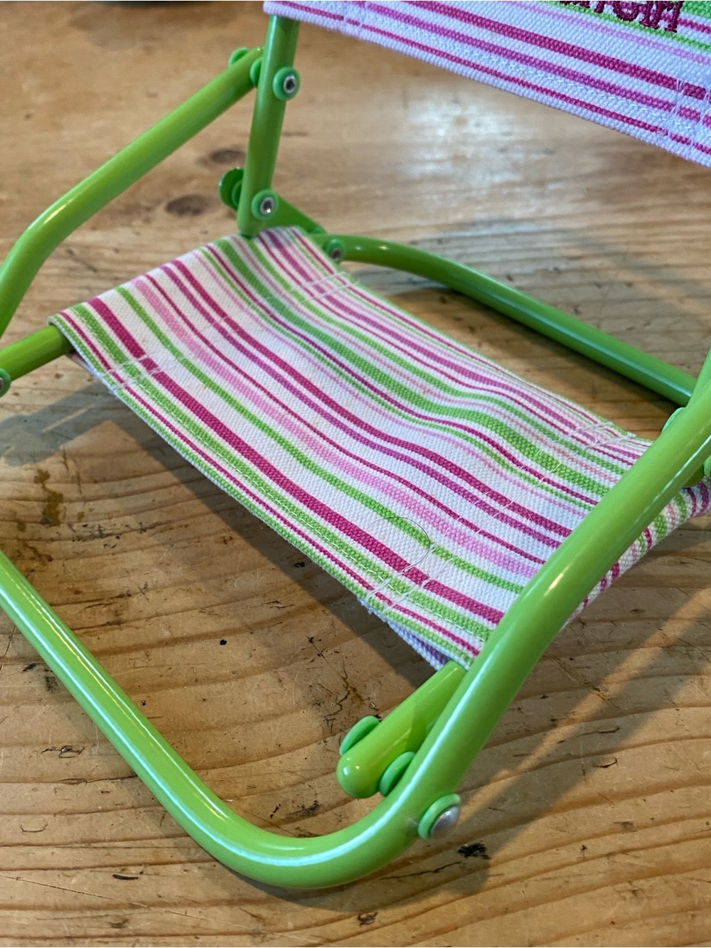 American Girl Retired Folding Beach Chair Bocce Set Doll Accessory CHAIR ONLY - Picture 2 of 9